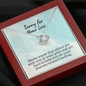 Sorry for Your Loss of Loved One Necklace - Sympathy Bereavement Condolence Gift - In Loving Memory - Remembrance Memorial Grief Jewelry