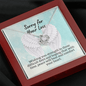 Sorry for Your Loss of Loved One Necklace - Sympathy Bereavement Condolence Gift - In Loving Memory - Remembrance Memorial Grief Jewelry
