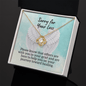 Sorry for Your Loss of Loved One Necklace - Sympathy Bereavement Condolence Gift - In Loving Memory - Remembrance Memorial Grief Jewelry