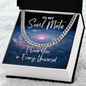 Soul Mate Cuban Link Chain Gift - I Love You In Every Universe Necklace - Jewelry for Doctor Strange Fan Soulmate