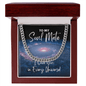 Soul Mate Cuban Link Chain Gift - I Love You In Every Universe Necklace - Jewelry for Doctor Strange Fan Soulmate Stainless Steel Cuban Link Chain / Luxury Box