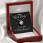 Soul Mate Gift - I Love You In Every Universe Jewelry - Necklace for Dr. Strange Fan Mahogany Style Luxury Box (w/LED)
