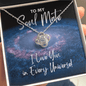 Soul Mate Gift - I Love You In Every Universe Necklace - Jewelry for Dr. Strange Fan Two Toned Box