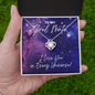 Soul Mate Necklace - I Love You In Every Universe Gift - Jewelry for Dr. Strange Fan