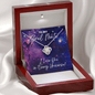 Soul Mate Necklace - I Love You In Every Universe Gift - Jewelry for Dr. Strange Fan Mahogany Style Luxury Box (w/LED)