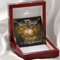 Soul Mate Necklace - I Love You In Every Universe Jewelry - Gift for Dr. Strange Fan Mahogany Style Luxury Box (w/LED)