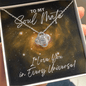 Soul Mate Necklace - I Love You In Every Universe Jewelry - Gift for Dr. Strange Fan Two Toned Box