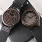 Stay Safe I Need You Here With Me Engraved Wooden Watch - Gift for Police Office Husband Father - Father's Day Gift - Cop Birthday, Xmas Standard Box
