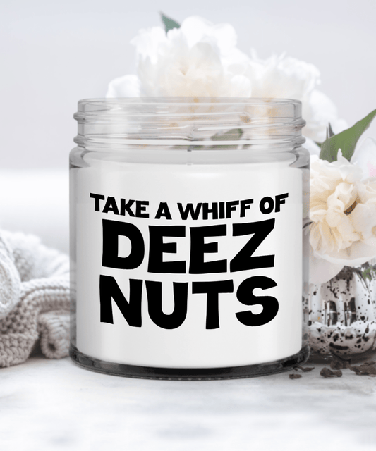 Take a Whiff of Deez Nuts Candle, Funny Candle, Boyfriend Gift, Husband Gift, Funny Gift, Adult Humor, Gift for Him Candle
