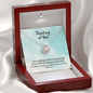 Thinking of You Loss of Loved One Necklace - Sympathy Bereavement Condolence Gift - In Loving Memory - Remembrance Memorial Grief Jewelry