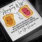 To My Amazing Wife Necklace - You&#39;re the PB to My J - Funny Gift for Valentines Day, Anniversary, Birthday Standard Box