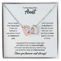 To My Aunt Necklace - Promise to Love You - Motivational Graduation Gift - Aunt Birthday Gift - Christmas Gift Polished Stainless Steel & Rose Gold Finish / Standard Box