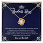 To My Badass Boss Necklace - Straighten Your Crown - Motivational Graduation Gift - Boss Birthday Christmas Gift 18K Yellow Gold Finish / Standard Box