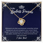 To My Badass Fiancee Necklace - Straighten Your Crown - Motivational Graduation Gift - Future Wife Anniversary Birthday Christmas Gift 18K Yellow Gold Finish / Standard Box