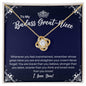 To My Badass Great-Niece Necklace - Straighten Your Crown - Motivational Graduation Gift - Great-Niece Birthday Christmas Gift 18K Yellow Gold Finish / Standard Box