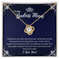 To My Badass Mum Necklace - Straighten Your Crown - Motivational Graduation Gift - Mum Birthday Mother's Day Christmas Gift 18K Yellow Gold Finish / Standard Box