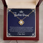 To My Badass Queen Necklace - Straighten Your Crown - Motivational Graduation Gift - Wife Girlfriend Fiancee Birthday Christmas Gift