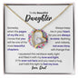To My Beautiful Daughter Love Dad Necklace - Forever Love Heart Gift for Daughter 18k Yellow Gold Finish / Standard Box