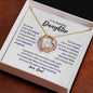 To My Beautiful Daughter Love Dad Necklace - Forever Love Heart Gift for Daughter