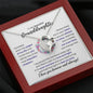 To My Beautiful Granddaughter Necklace - Forever Love Heart Gift for Granddaughter