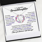 To My Beautiful Granddaughter Necklace - Forever Love Heart Gift for Granddaughter