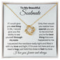 To My Beautiful Soulmate Necklace - Gift for Wife, Girlfriend, Fiancee - Soul Mate Birthday Christmas Valentine's Day 18K Yellow Gold Finish / Standard Box