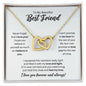 To My Best Friend Necklace - Promise to Love You - Motivational Graduation Gift - Best Friend Birthday Gift - Christmas Gift 18K Yellow Gold Finish / Standard Box