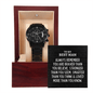 To My Best Man Black Chronograph Watch - Always Remember Motivational Graduation Gift - Best Man Wedding Gift - Birthday Gift