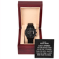 To My Best Man Black Chronograph Watch - Always Remember Motivational Graduation Gift - Best Man Wedding Gift - Birthday Gift