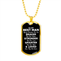 To My Best Man Dog Tag Necklace - Always Remember You Are Braver - Motivational Graduation Gift - Best Man Birthday Gift - Christmas Gift