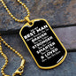 To My Best Man Dog Tag Necklace - Always Remember You Are Braver - Motivational Graduation Gift - Best Man Birthday Gift - Christmas Gift Military Chain (Gold) / No
