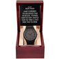 To My Best Man Men's Wooden Watch - Always Remember Motivational Graduation Gift - Best Man Wedding Gift - Birthday Gift