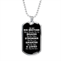 To My Big Brother Dog Tag Necklace - Always Remember You Are Braver - Motivational Graduation Gift - Big Brother Birthday Gift