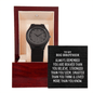 To My Big Brother Men's Wooden Watch - Always Remember Motivational Graduation Gift - Big Brother Wedding Gift - Birthday Gift