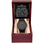 To My Big Brother Men's Wooden Watch - Always Remember Motivational Graduation Gift - Big Brother Wedding Gift - Birthday Gift