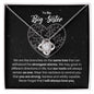 To My Big Sister Necklace - Gift for Big Sister - Branches on the Same Tree - Motivational Graduation, Birthday, Christmas, Wedding Gift 14K White Gold Finish / Standard Box