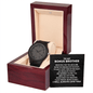 To My Bonus Brother Men's Wooden Watch - Motivational Graduation Gift - Bonus Brother Wedding Gift - Birthday Present for Bonus Brother