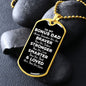 To My Bonus Dad Dog Tag Necklace - Always Remember You Are Braver - Motivational Graduation Gift - Bonus Dad Birthday Gift - Christmas Gift
