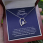 To My Bonus Daughter Necklace - Brightest Star - Jewelry Gift for Stepdaughter or Daughter-in-Law