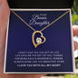 To My Bonus Daughter Necklace - Brightest Star - Jewelry Gift for Stepdaughter or Daughter-in-Law