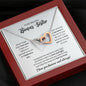 To My Bonus Sister Necklace - Promise to Love You - Motivational Graduation Gift - Bonus Sister Birthday Gift - Christmas Gift