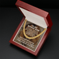 To My Bonus Son Cuban Link Chain Necklace - Motivational Gift for Bonus Son