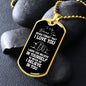 To My Bonus Son Dog Tag Necklace - Never Forget I Love You - Motivational Graduation Gift - Stepson Birthday Gift - Christmas Gift