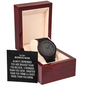 To My Bonus Son Men's Wooden Watch - Always Remember Motivational Graduation Gift - Bonus Son Wedding Gift - Birthday Gift