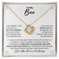 To My Boo Necklace - My Missing Piece - Valentine's Day Anniversary Gift - Girlfriend Wife Fiancee Soulmate Birthday Christmas Gift 18K Yellow Gold Finish / Standard Box
