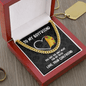 To My Boyfriend Cuban Chain Necklace - You Are the Only Meat for My Taco - Funny Anniversary or Valentine's Day Gift