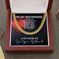 To My Boyfriend Cuban Link Chain Necklace - I Choose You - Valentine&#39;s Day/Anniversary Gift for Boyfriend