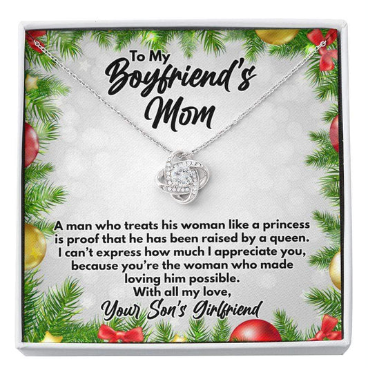 To My Boyfriend's Mom Necklace - Christmas Gift for Boyfriend's Mother - Future Mother-in-Law XMas Gift