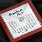 To My Boyfriend's Mom Necklace - Gift for Boyfriend's Mother - Boyfriends Mom Birthday - Mothers Day Christmas Gift for BF Mom