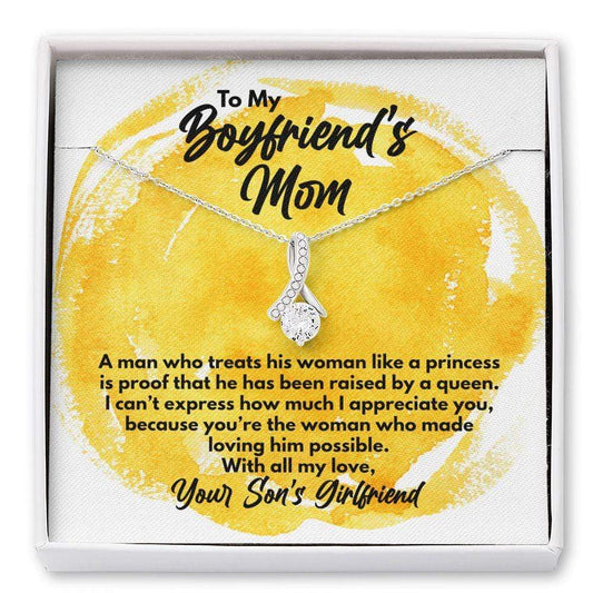 To My Boyfriend's Mom Necklace - Gift for Boyfriend's Mother - Future Mother-in-Law Gift